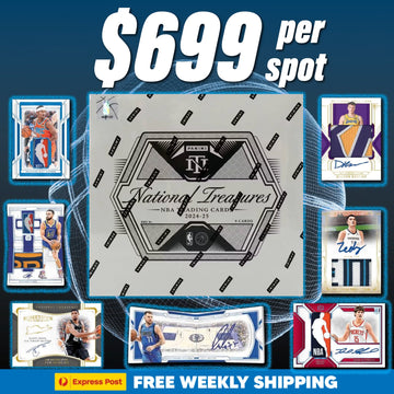 24/25 National Treasures Hobby 10 Spotter (14,718) 3 Teams Each - Fresh Case