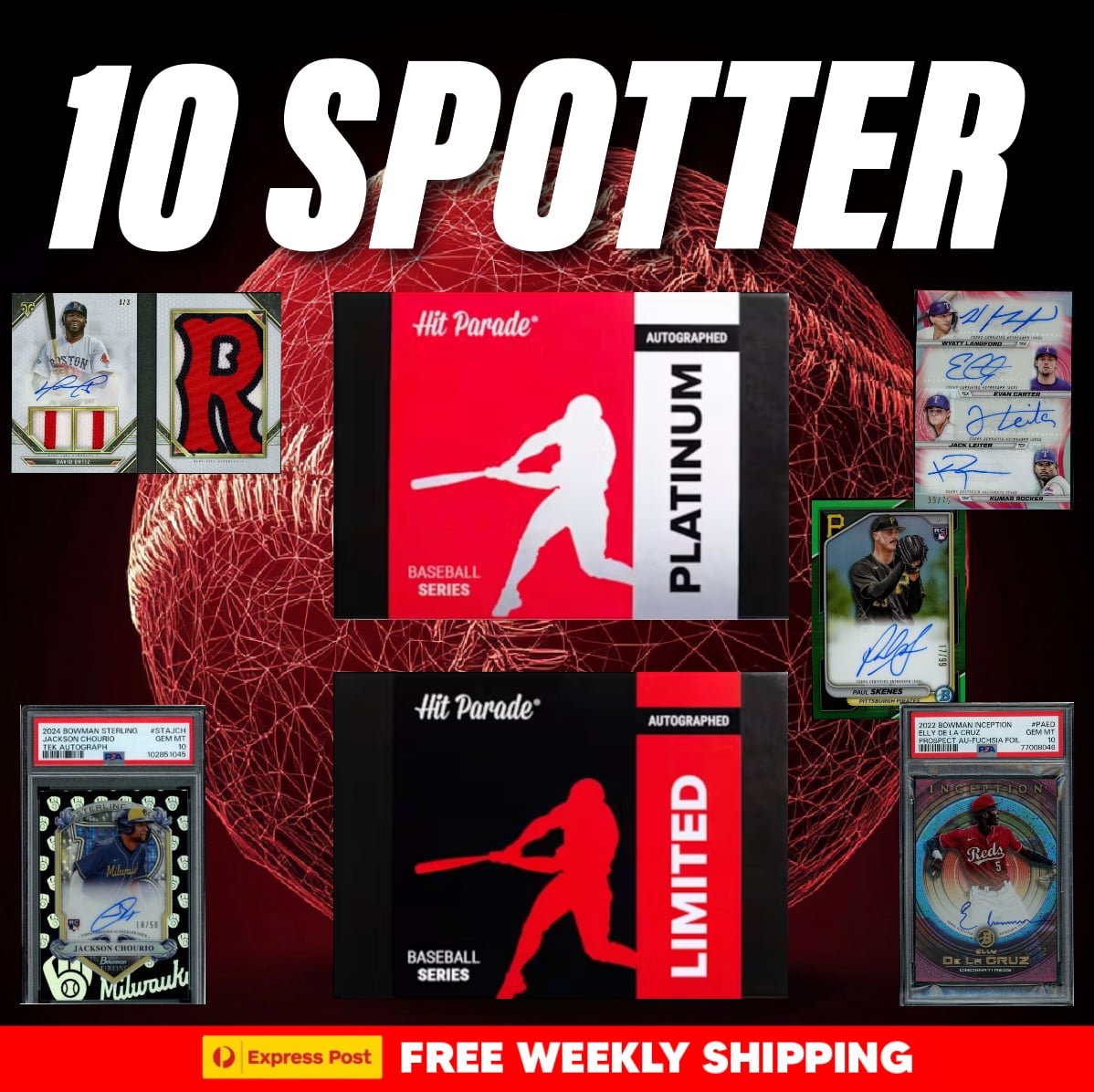 MLB Hit Parade Platinum + Hit Parade Limited 10 Spot! (14,460)