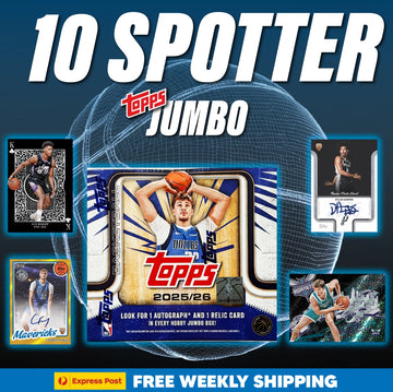 Topps Flagship Jumbo 10 Spot (14,810) 1 Auto and 1 Relic Per Box