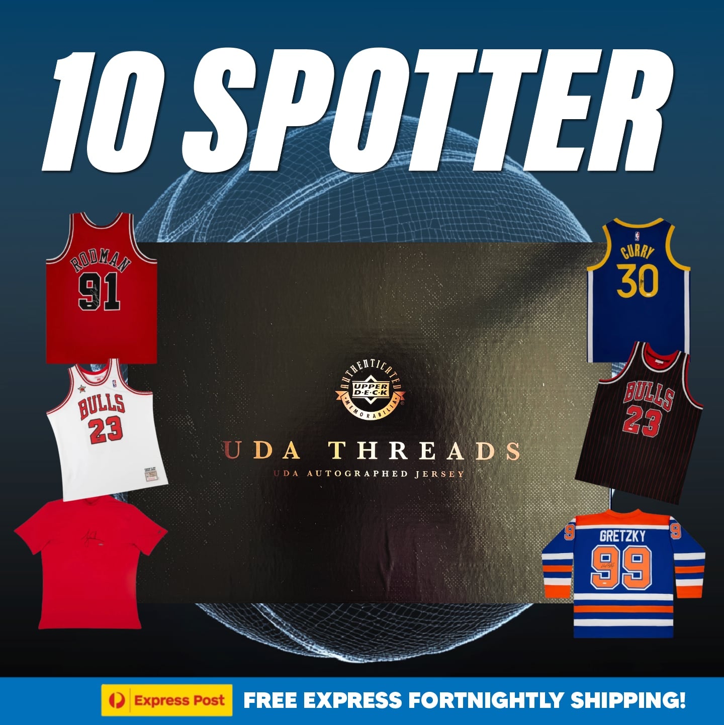Upper Deck Threads Jersey 10 Spotter (14,845) Last Of The Case!