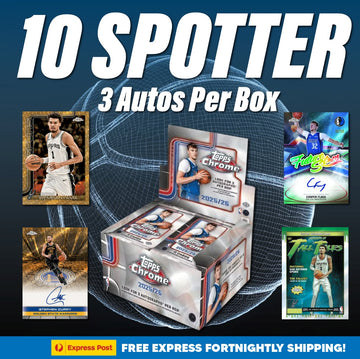 NBA Topps Chrome Jumbo 10 Spot (14,883) 3 Autos Per Box