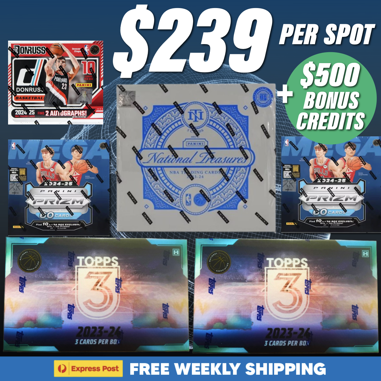 NT x Topps 3 Monster Mixer (14,473) $500 in Bonus Credit!
